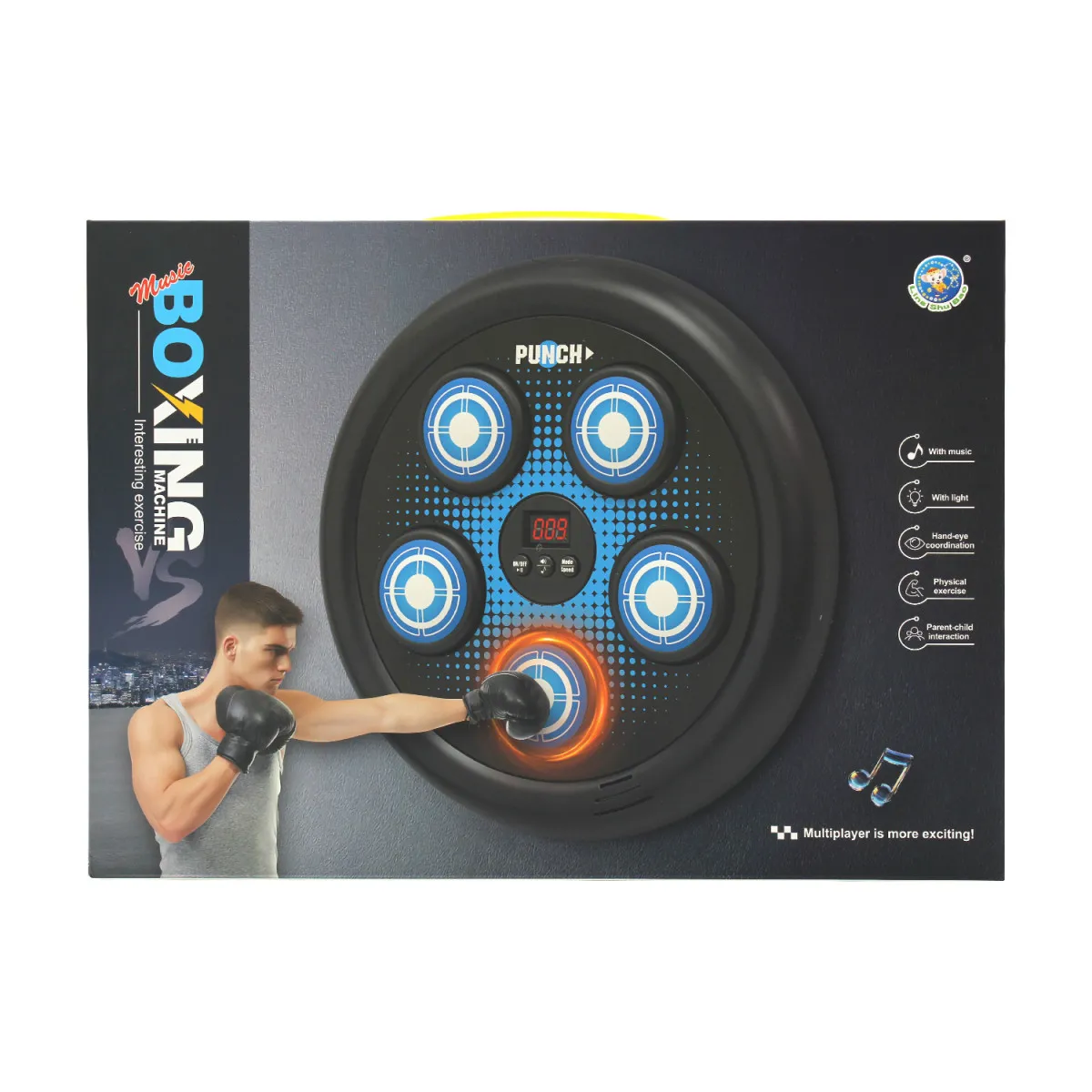 Glasbena tarča za boks z osvetlitvijo 