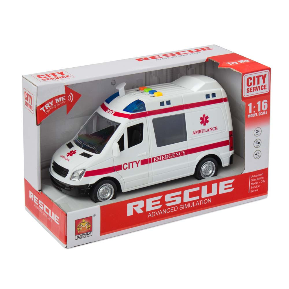 Reševalno vozilo 1:16 zvok in lučke 