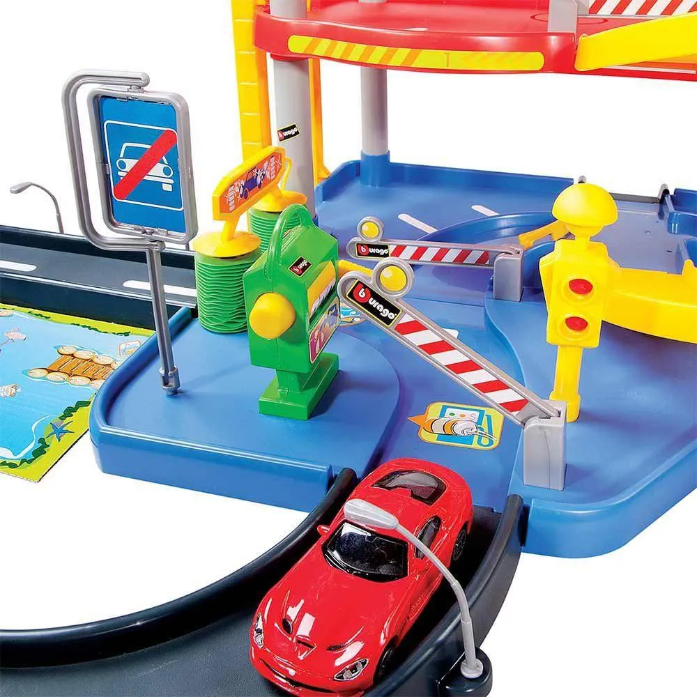 Burago City garaža z 2 avtočkoma 