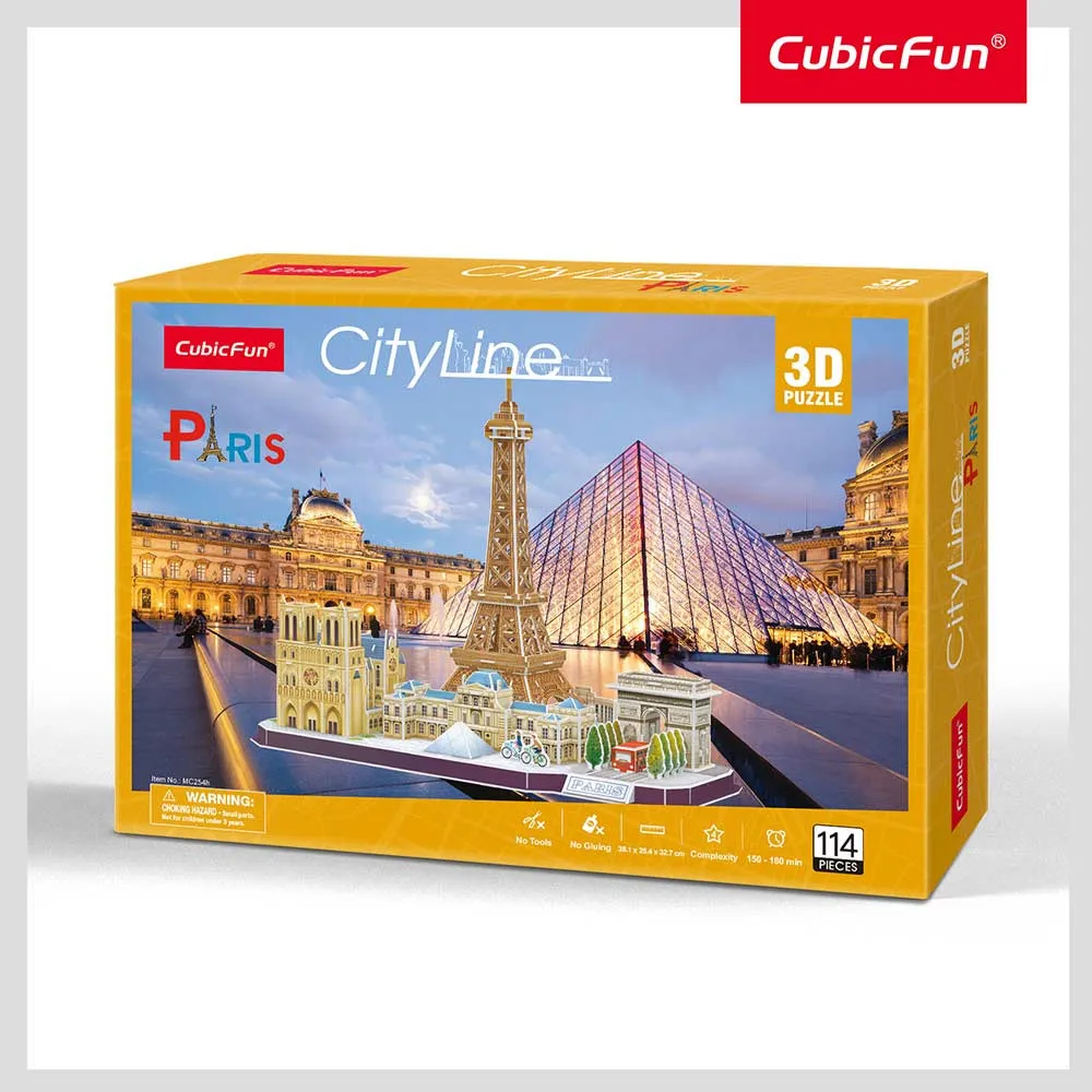Cubicfun 3D puzle City Line Pariz 