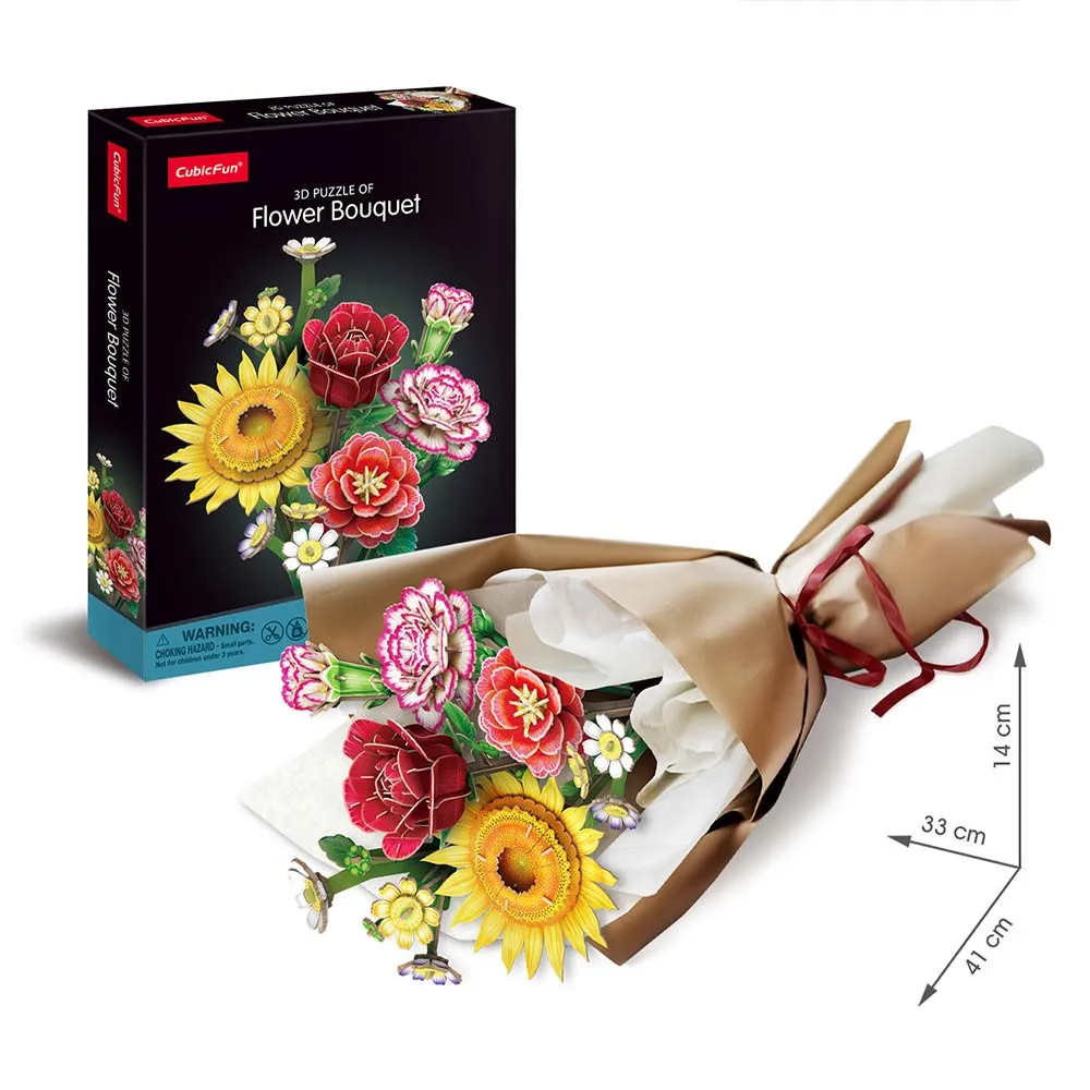 Cubicfun 3D puzle šopek rož 