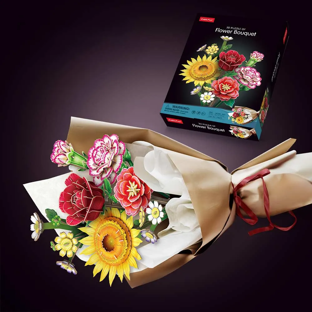 Cubicfun 3D puzle šopek rož 