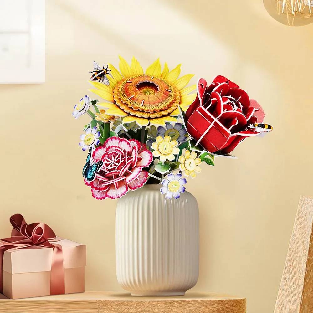 Cubicfun 3D puzle šopek rož 