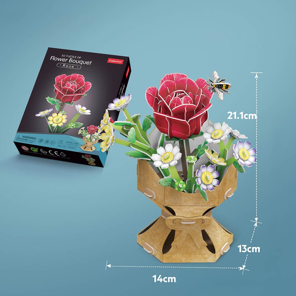 Cubicfun 3D puzle šopek z vrtnico 