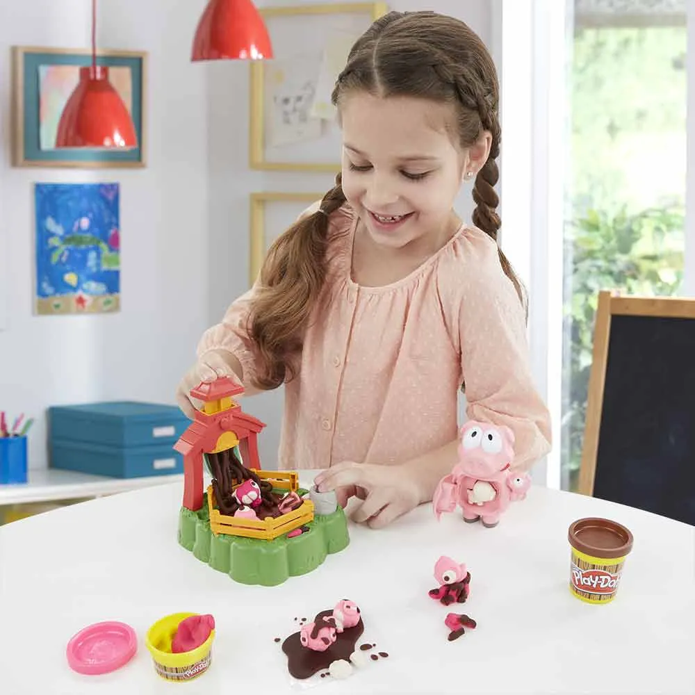 Play-Doh živali set zabavni prašički 
