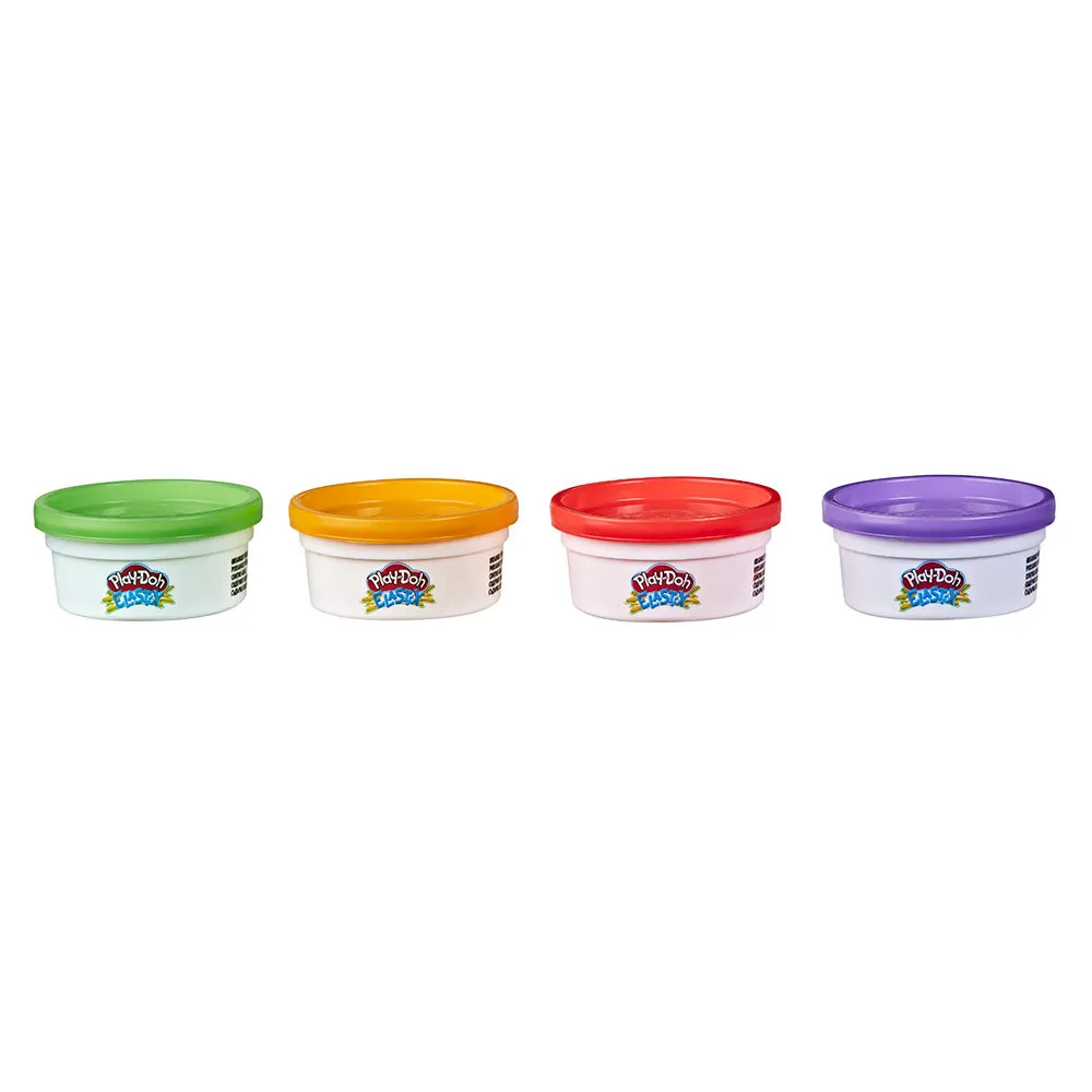 Play-Doh Elastix set 4 lončkov mase A 