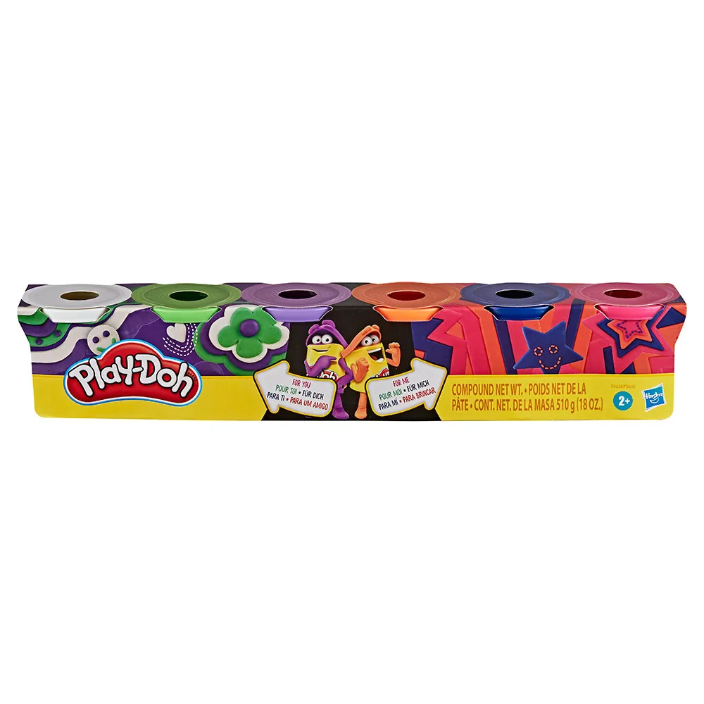 Play-Doh komplet 6 lončkov Split & Share 