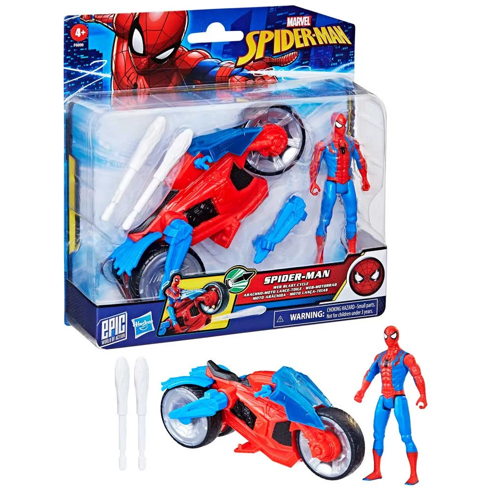Spider-man set motor in figura 10cm 