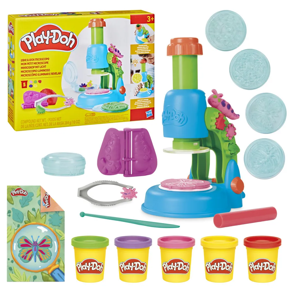 Play-Doh set mikroskop posveti in poglej 