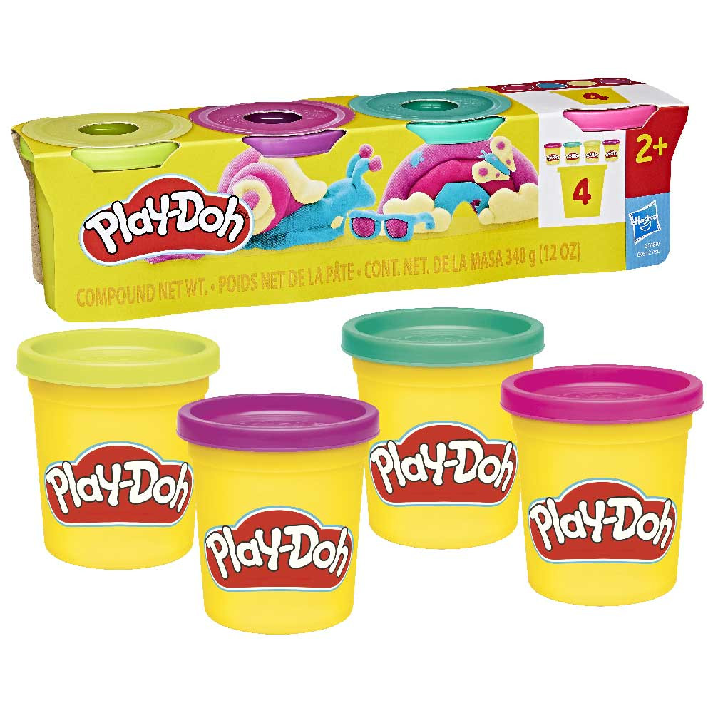 Play-Doh set 4 lončkov barv ast 