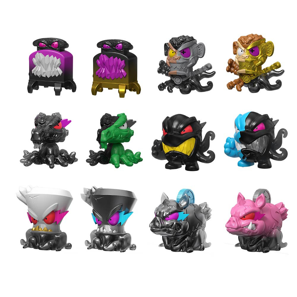 Mr.Beast lab Swarms epruveta set 3 figur 