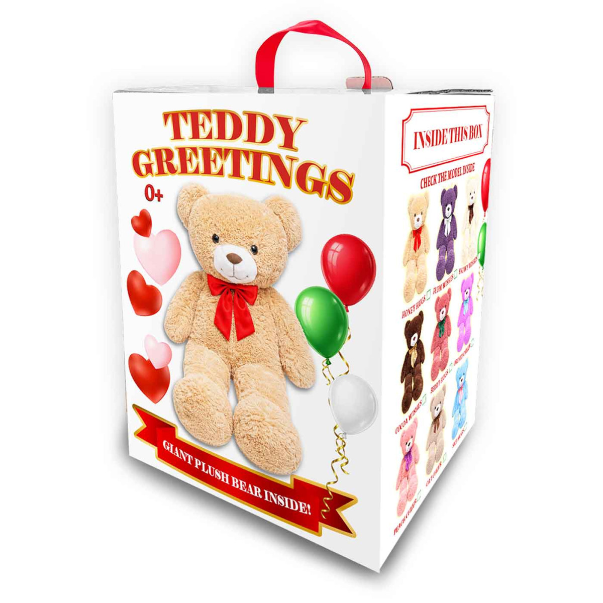 Teddy Greetings plišast medo 1,2m ast B 