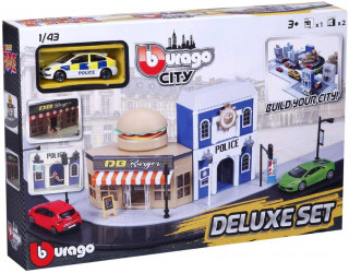 Burago Fire City Delux set z avtom 1:43 