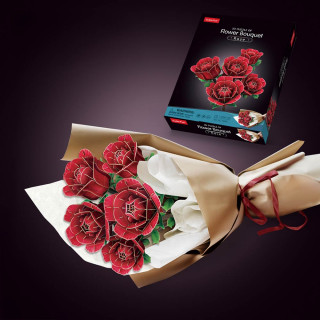 Cubicfun 3D puzle šopek rdečih vrtnic 