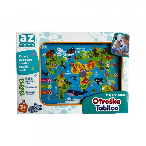 Otroška tablica moj prvi atlas 