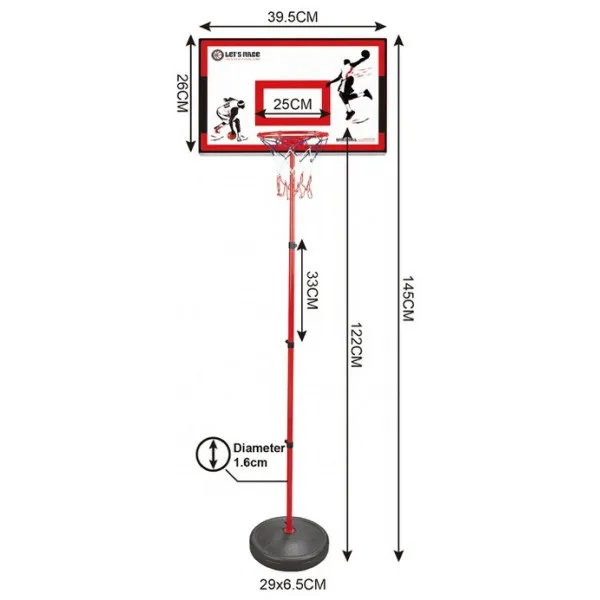 Rival set za košarko s kovinskim obročem 