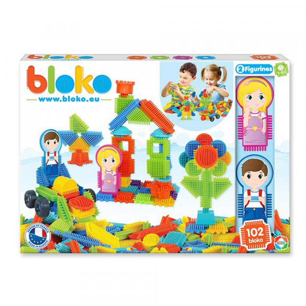 Bloko kocke set 100 kock in 2 figuri 