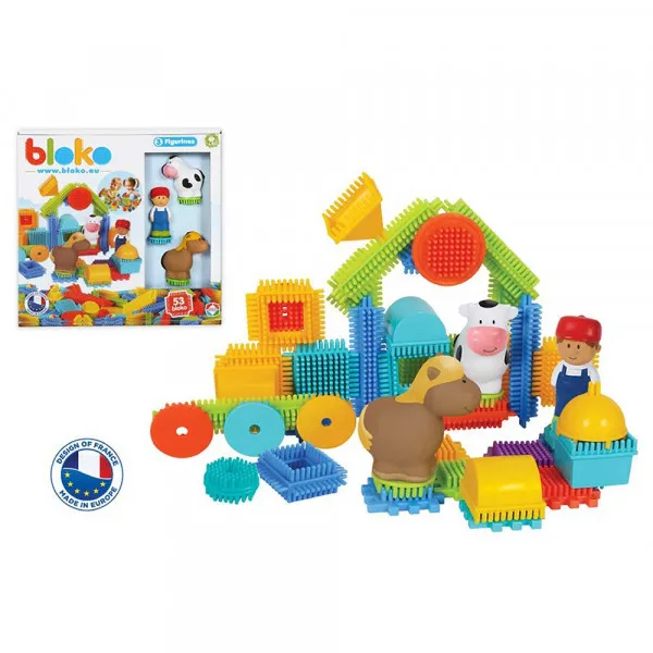 Bloko kmetija set 50 kock in 3 figure 3D 