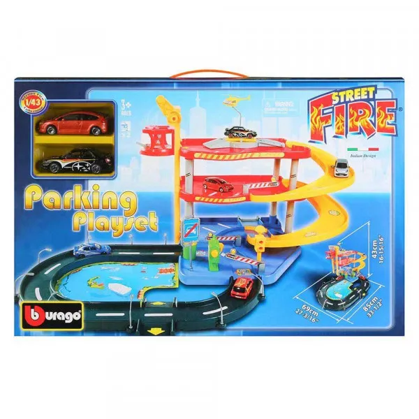 Burago City garaža z 2 avtočkoma 