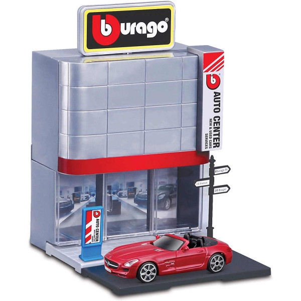 Burago Fire City postaja in vozilo 1:43 