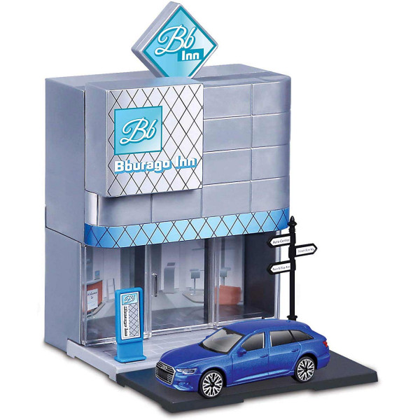Burago Fire City postaja in vozilo 1:43 