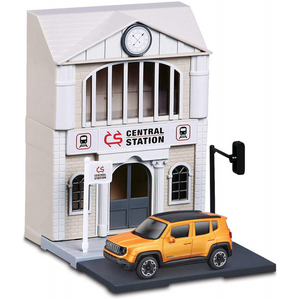 Burago Fire City postaja in vozilo 1:43 