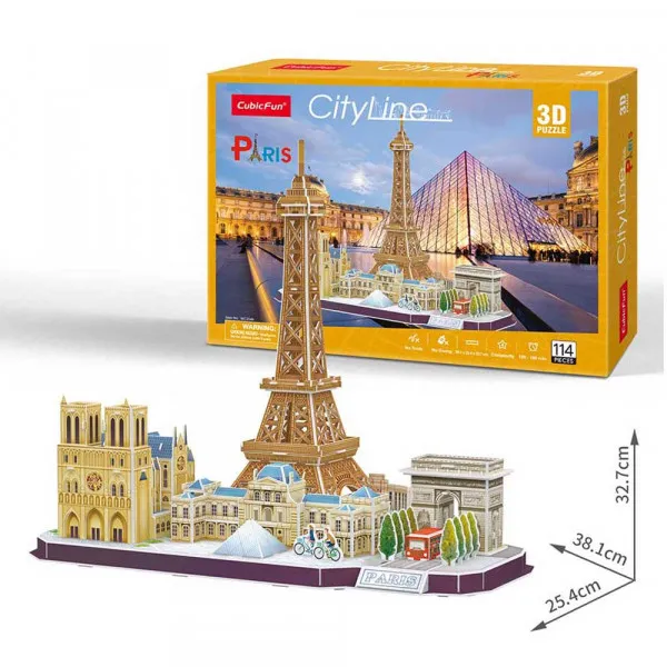 Cubicfun 3D puzle City Line Pariz 