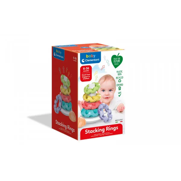 Clementoni Baby piramida iz obročkov 