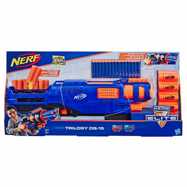 Nerf Elite Trilogy DS 15 ročni metalec 