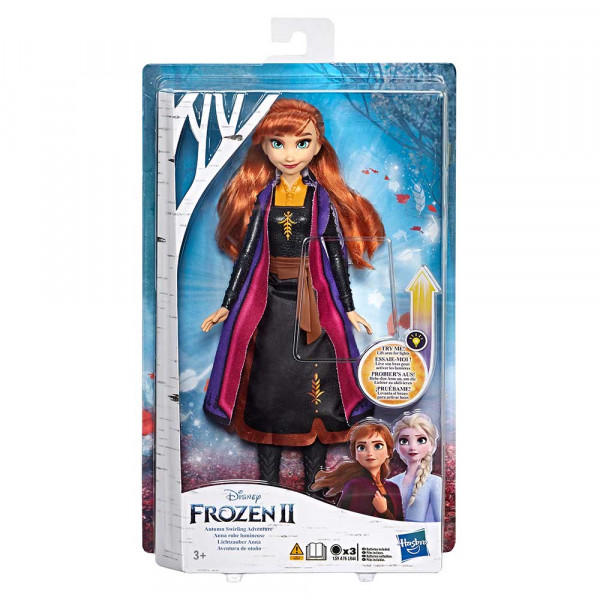 Frozen 2 svetleča modna lutka Anna 