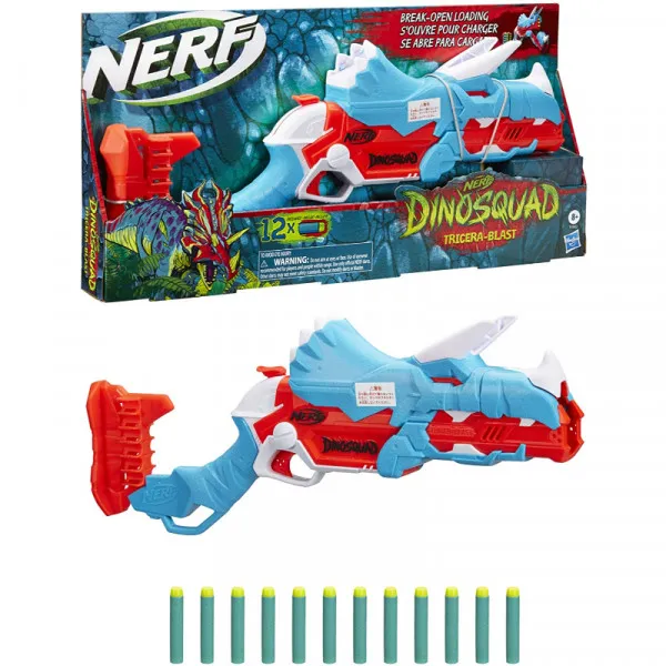 Nerf Dino Squad Tricerblast metalec 
