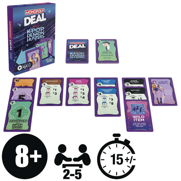 Monopoly Deal K-Pop Demon Hunter 