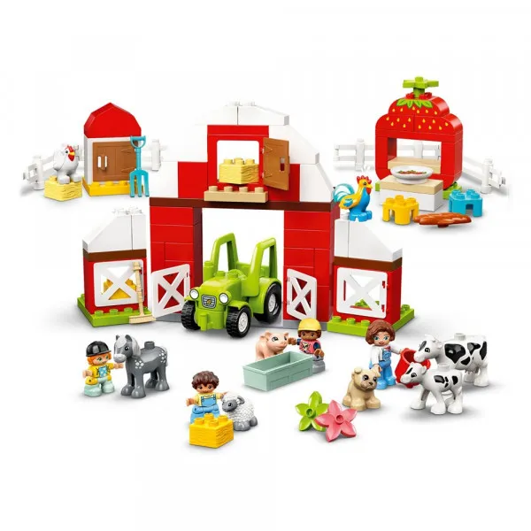 LEGO Duplo hlev, traktor in nega živali 