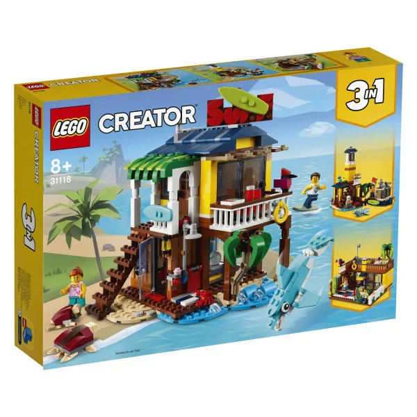 LEGO Creator Hišica na plaži za surferje 