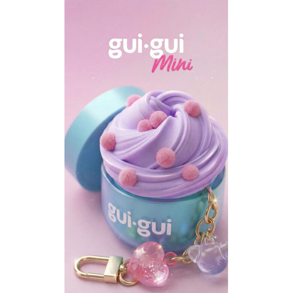 Gui-Gui mini slime v lončku z obeskom 